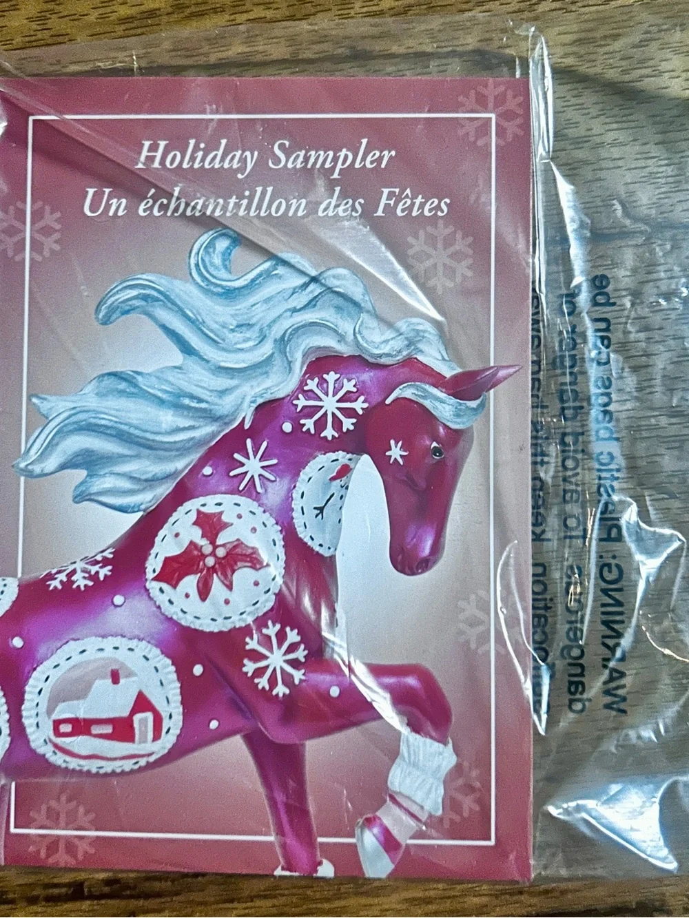 The Trail Of Painted Ponies “Holiday Sampler” ~ Red & White Gingerbread ~ Horse